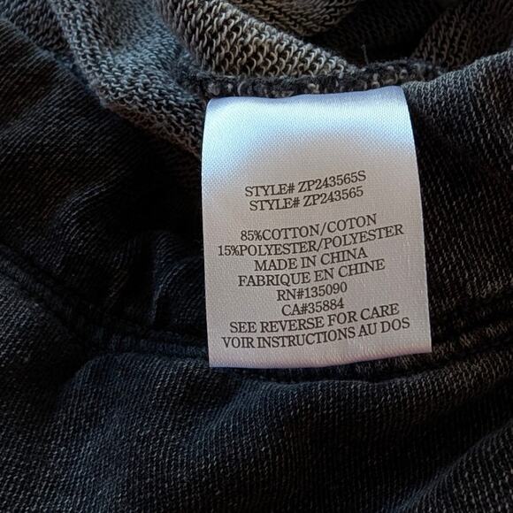 Z Supply Gray Hunter Knit Denim High-rise Wide Leg Pants, size XL - Picture 7 of 8